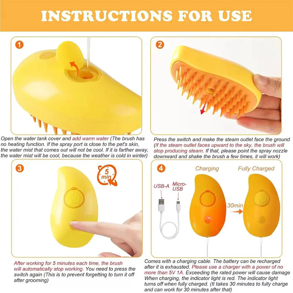 Pet Spray Massage Comb